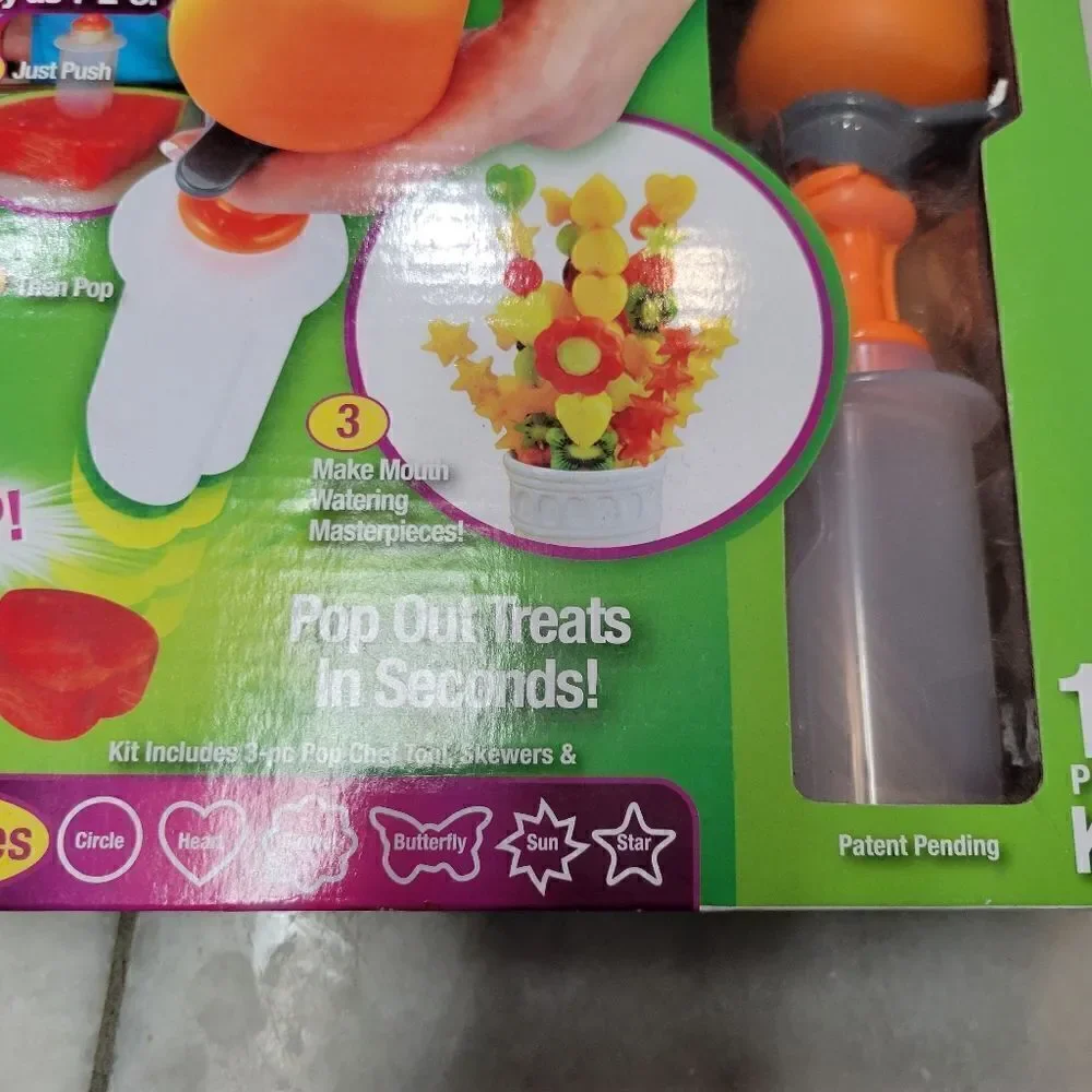 Pop Chef Pop Out Treats 6 Shapes/ 10 Piece Kit NEW
